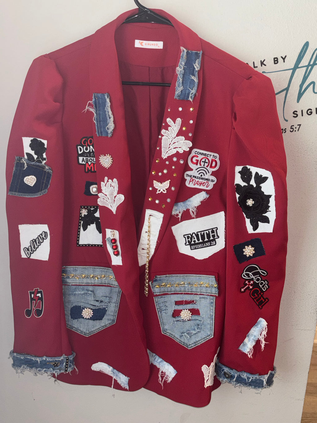 Red Faith Blazer - XL