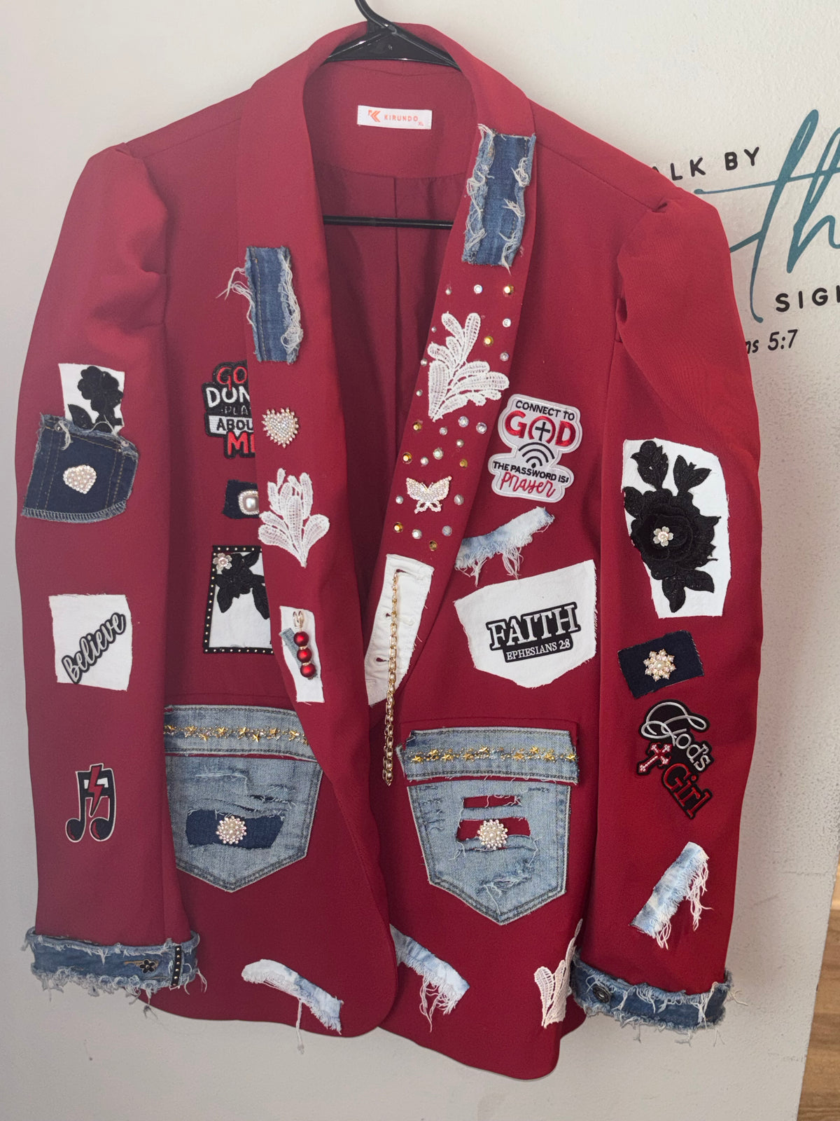 Red Faith Blazer - XL